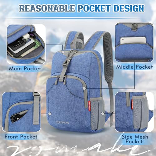 ZOMAKE 10L Lightweight Hiking Daypack (Dark Blue) (image 2)
