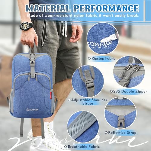 ZOMAKE 10L Lightweight Hiking Daypack (Dark Blue) (image 3)