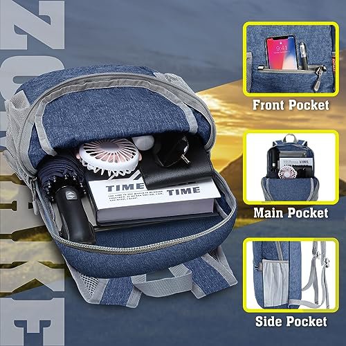 ZOMAKE 10L Packable Hiking Backpack (Navy Blue) (image 2)