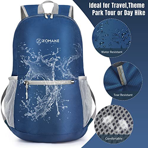 ZOMAKE 20L Lightweight Hiking Backpack (Navy Blue) (image 4)