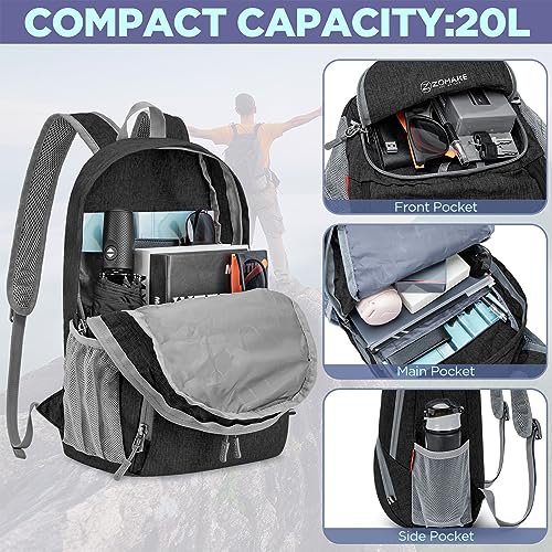 ZOMAKE 20L Packable Backpack (Black) (image 2)