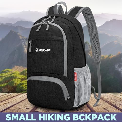 ZOMAKE 20L Packable Backpack (Black) (image 5)