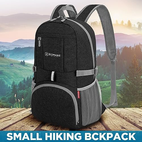 ZOMAKE 25L Packable Backpack (Black) (image 5)