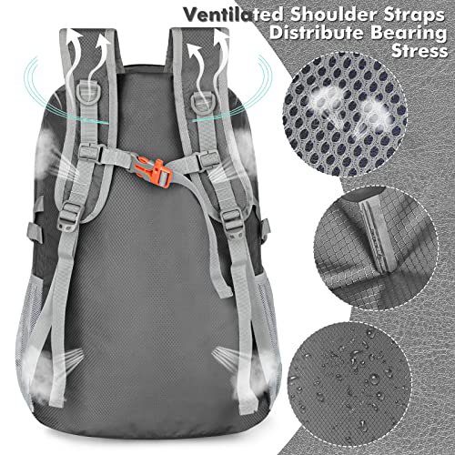 ZOMAKE 30L Foldable Water Resistant Backpack (Dimgray) (image 4)