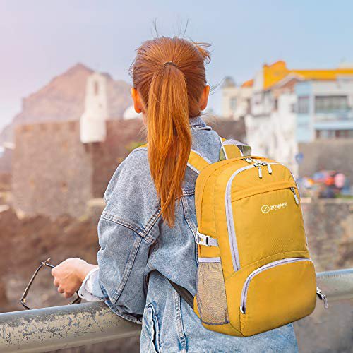ZOMAKE 30L Lightweight Packable Backpack (Yellow)