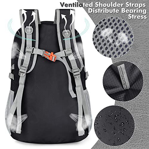 ZOMAKE 30L Packable Backpack (Black) (image 5)