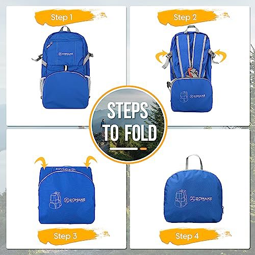 ZOMAKE 35L Packable Backpack (Dark Blue) (image 4)
