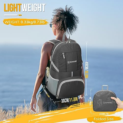 ZOMAKE 35L Packable Backpack (Dimgray)