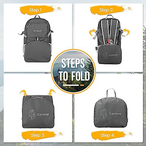 ZOMAKE 35L Packable Backpack (Dimgray) (image 4)