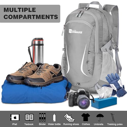 ZOMAKE 35L Packable Backpack (Silver Grey) (image 2)