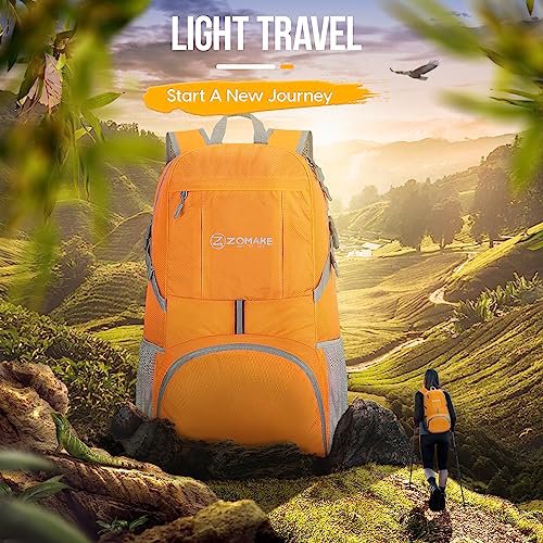 ZOMAKE 35L Packable Backpack (Yellow) (image 5)