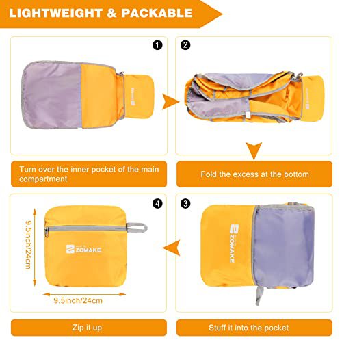 ZOMAKE 35L (Yellow) Lightweight Packable Backpack (image 5)
