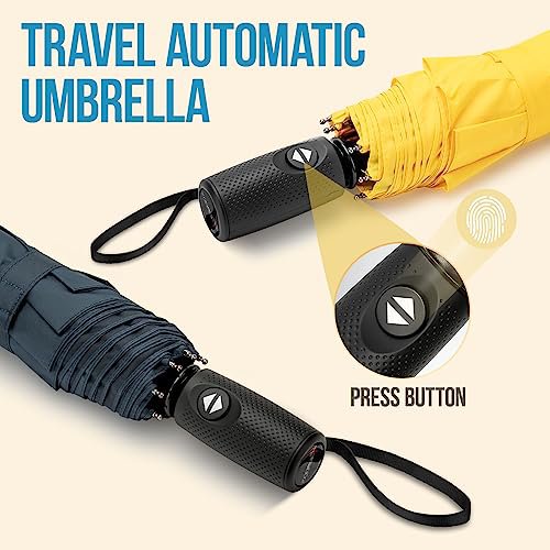 ZOMAKE Compact Golf Umbrella 42 Inch, Windproof Automatic Open Travel Umbrella (image 4)
