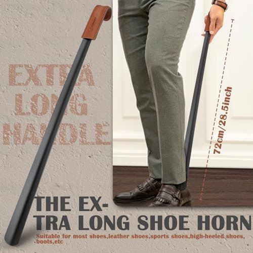 ZOMAKE Extra Long Metal Shoe Horn - 28.3'' (image 4)