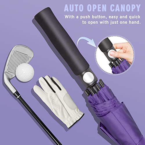ZOMAKE Golf Umbrella (Purple, 62inch) (image 3)