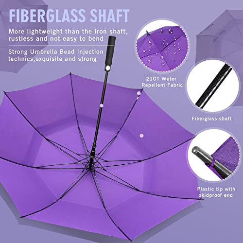 ZOMAKE Golf Umbrella (Purple, 62inch) (image 5)