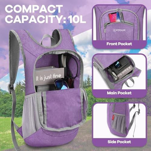 ZOMAKE Lightweight Packable Backpack - Hiking Daypack (image 3)