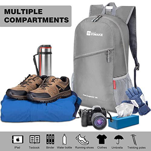 ZOMAKE Lightweight Packable Backpack - Water-Resistant Daypack (image 4)