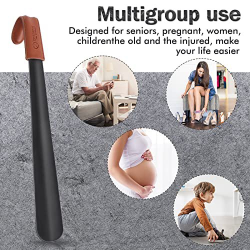 ZOMAKE Long Metal Shoe Horn (16.5") (image 5)