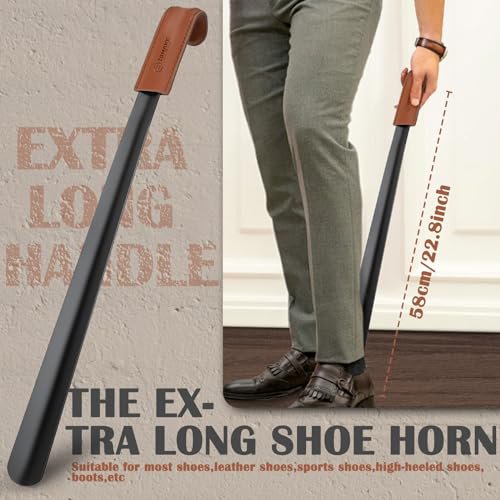ZOMAKE Long Metal Shoe Horn - 22.8'' (image 3)