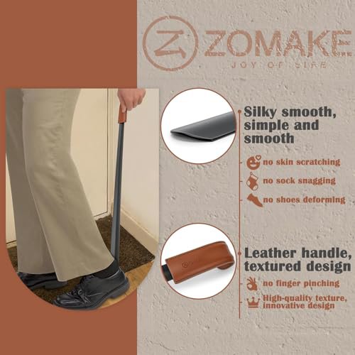 ZOMAKE Long Metal Shoe Horn - 22.8'' (image 4)