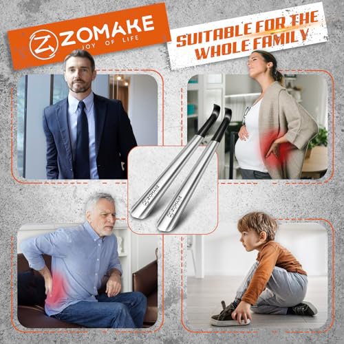ZOMAKE Metal Shoe Horn - 16.5" Stainless Steel (image 5)