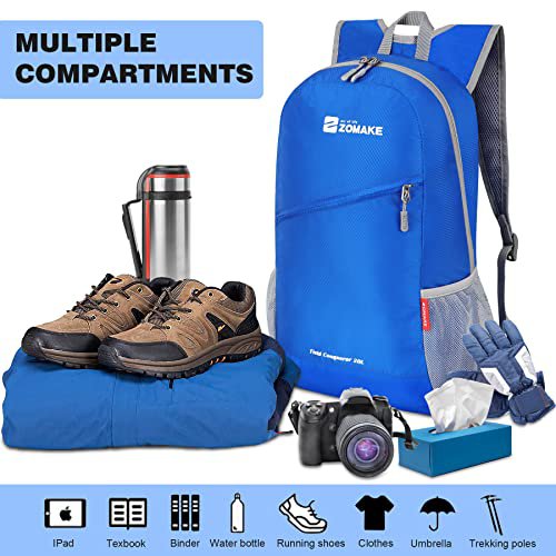 ZOMAKE Packable Daypack - Water-Resistant Hiking Backpack (image 2)