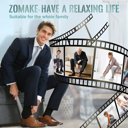 ZOMAKE Shoe Horn - Metal Long Handle Boot Horn (image 4)