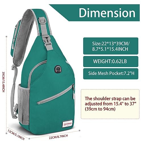 ZOMAKE Sling Bag (Army Green) (image 2)