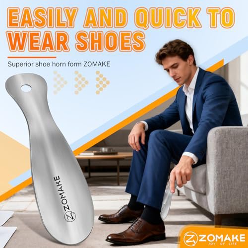 ZOMAKE Stainless Steel Shoe Horn - 7.5'' Travel Shoehorn (image 5)