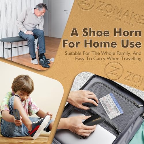 ZOMAKE Steel Shoe Horn Set - 3Pcs, 7.5 Inches (image 2)